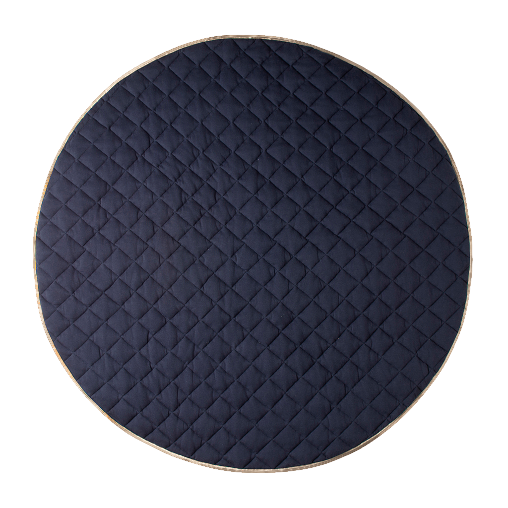 Quilted Cotton Play Mat | Royal Blue