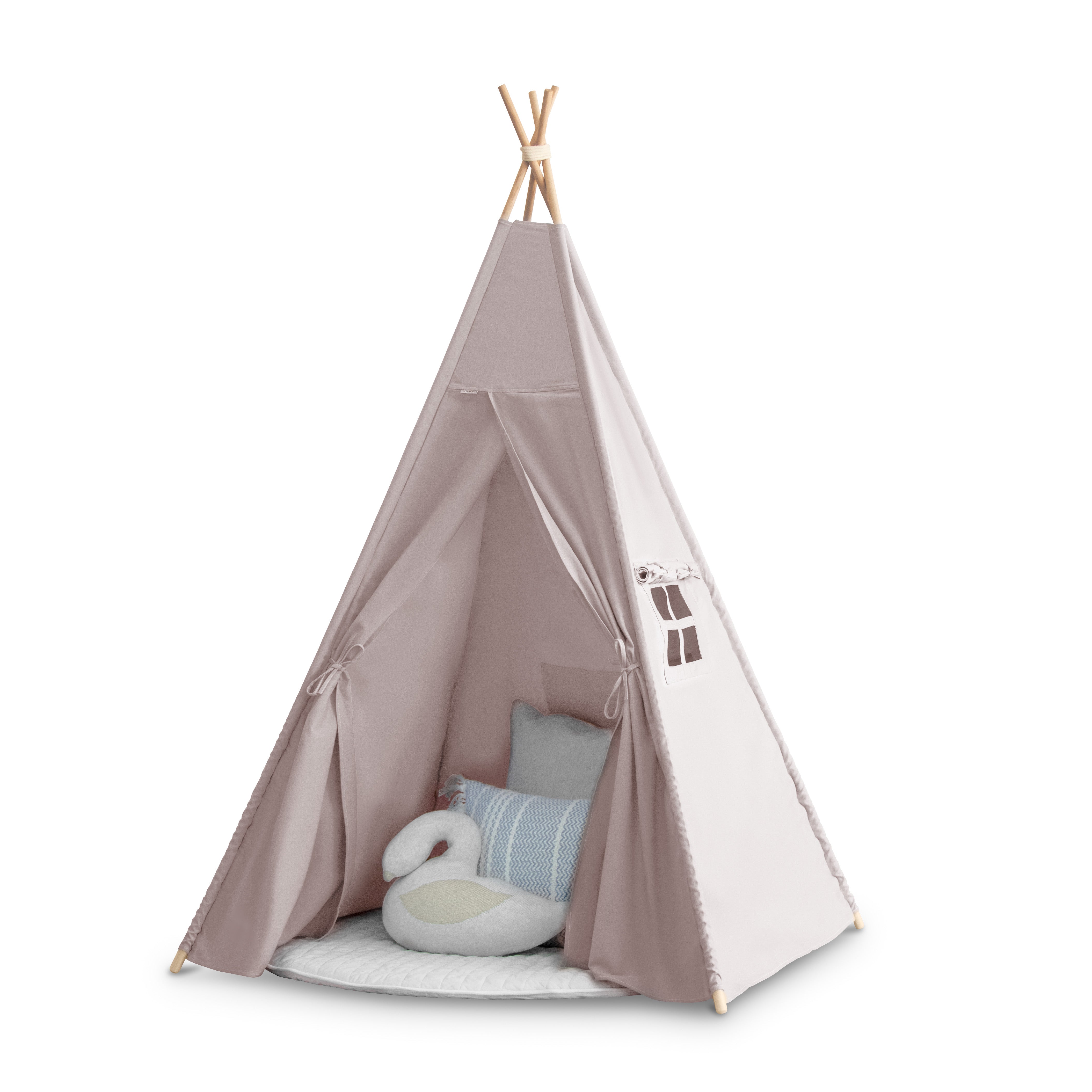 Kids Teepee Tent Grey Cattywampus