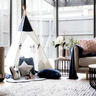 How to style your Navy Blue Teepee